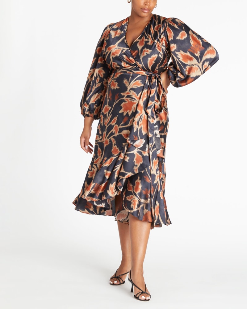 Tanya taylor floral blaire sale wrap dress